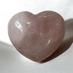Heart-Shaped Pink Rose Quartz Stone Pendant